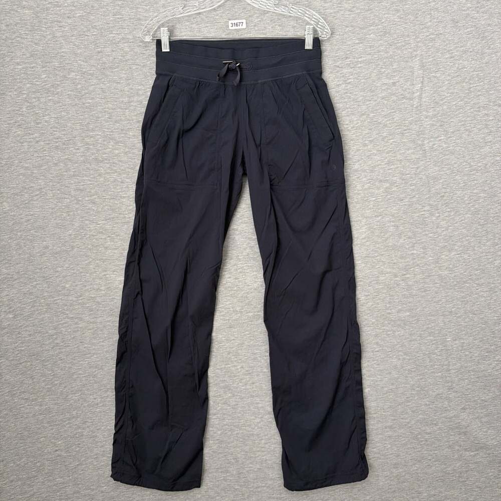 Lululemon Women's Size 6 Blue Dance Studio Mid-Rise Straight Leg Pants
